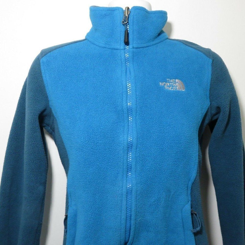 The North Face RDT 300 Womens Jacket XS Teal Turquoise Blue Full Zip Fleece